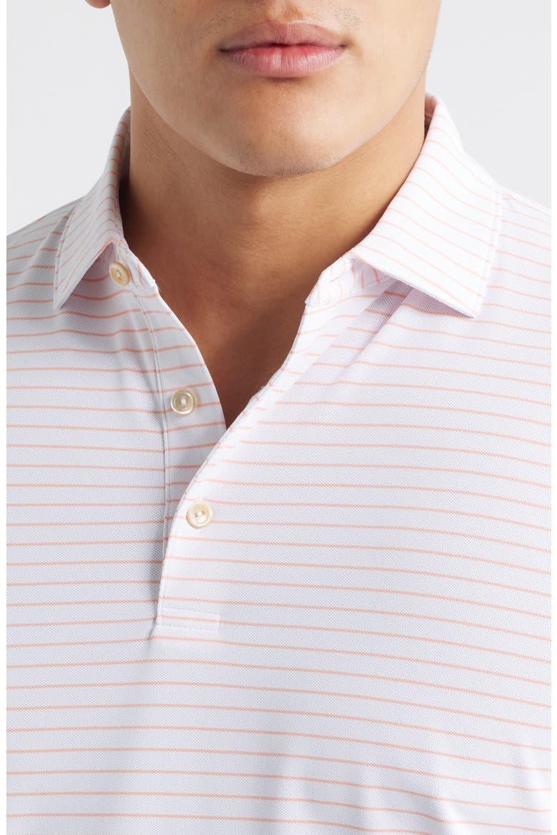 Winston Stripe Performance Piqué Polo, Alternate, color, WHITE