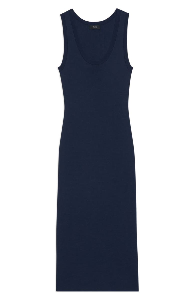 Theory Rib Tank Dress, Alternate, color, Nocturne Navy - Xlv