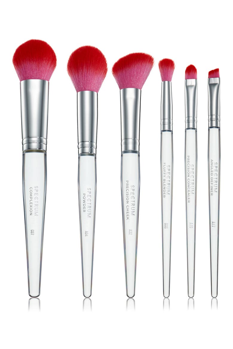 Brush Club 6-Piece Makeup Brush Set, Alternate, color, PINK