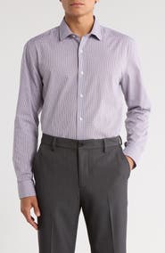 Original Penguin Mini Check Print Slim Fit Dress Shirt