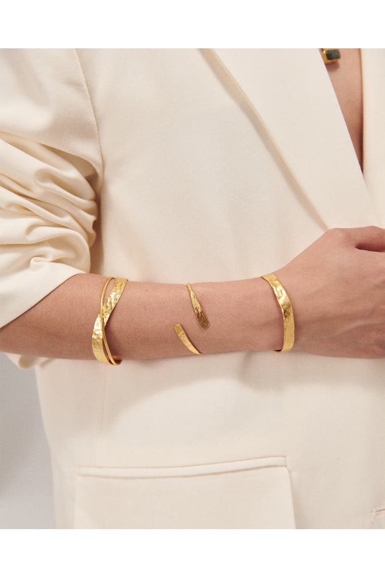 Ekavi Cuff Bracelet, Alternate, color, Gold