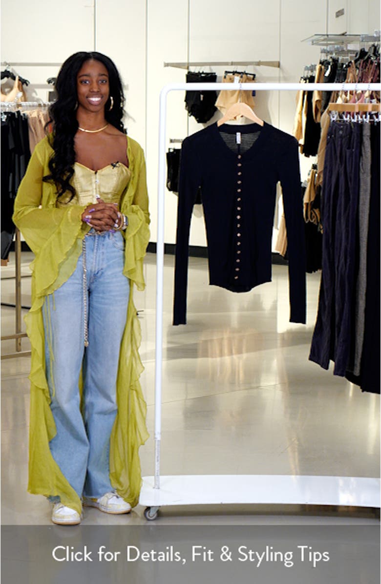 Going Places Pointelle Stitch Snap Front Top, sales video thumbnail