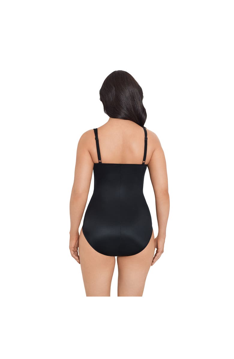 Trimshaper Averi One-Piece Control Swimsuit, Alternate, color, Black