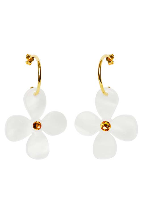 Toolally Daisy Hoop Earrings - Summer White  product