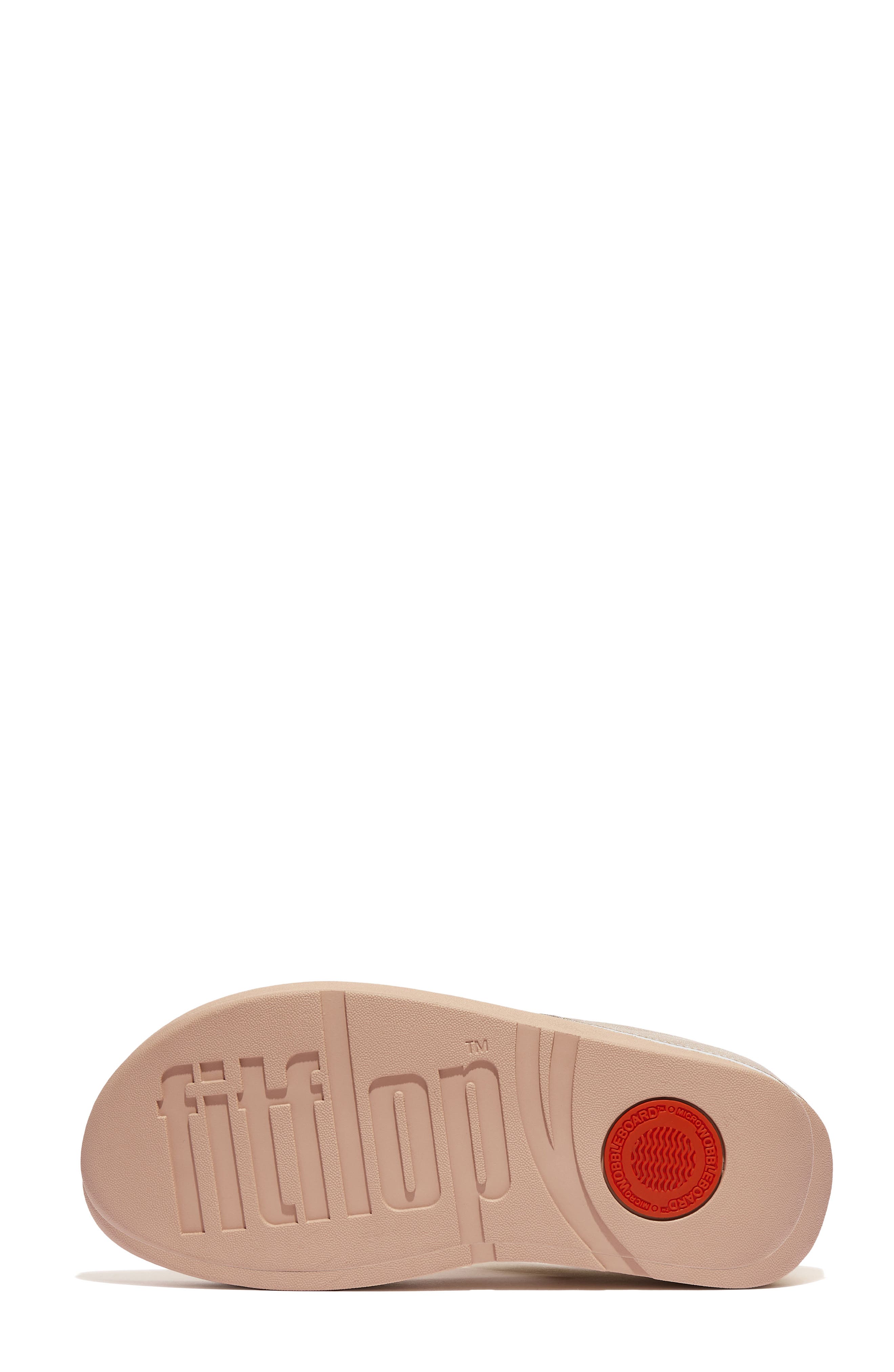 Fino Resin-Lock Leather Flip Flop, Alternate, color, PLATINO