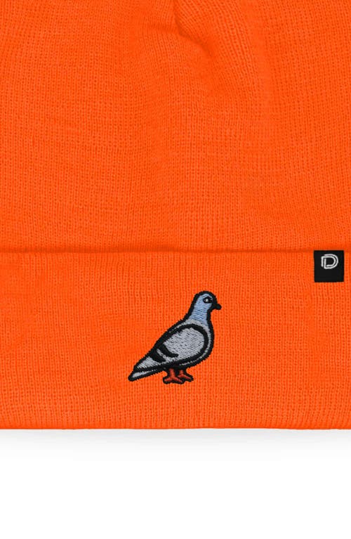 Dalix Pigeon Beanie Cap In Orange