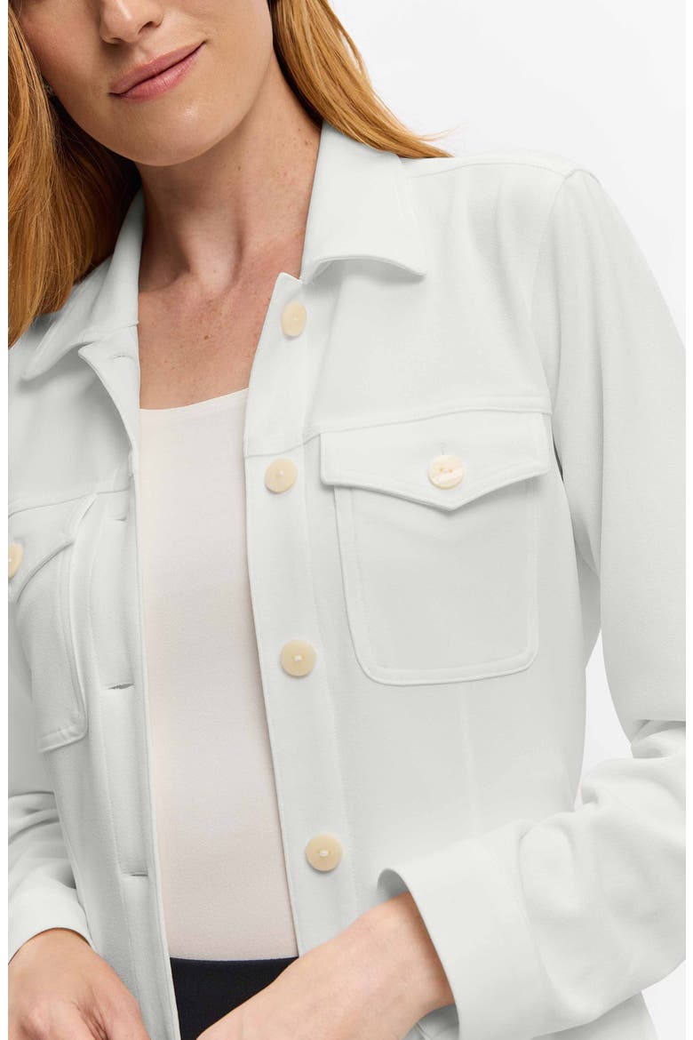 Stella Crepe Knit Utility Jacket, Alternate, color, ECRU