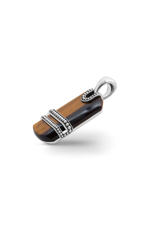 Lagos Anthem Tag Amulet In Tigerseye