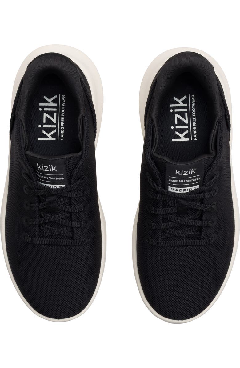 Kizik Madrid 2 Hands-Free Sneaker, Alternate, color, Black/ Pristine