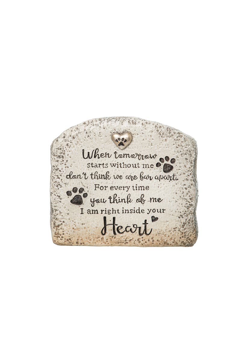 In My Heart Pet Bereavement Marker & Urn, Alternate, color, White