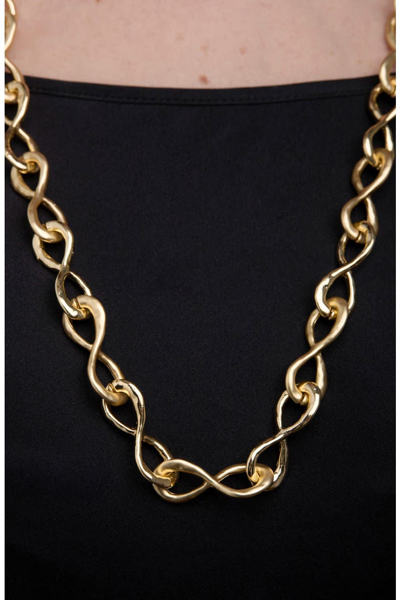 Eternal Loop Chain Necklace, Alternate, color, GOLD