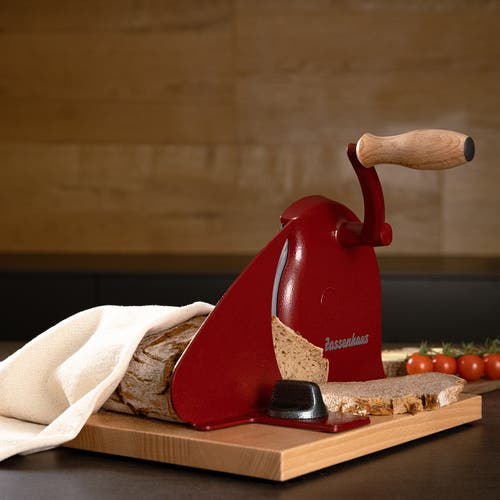 Zassenhaus Manual Bread Slicer, Hand Crank Home Bread Slicer, 11.75" X 8"