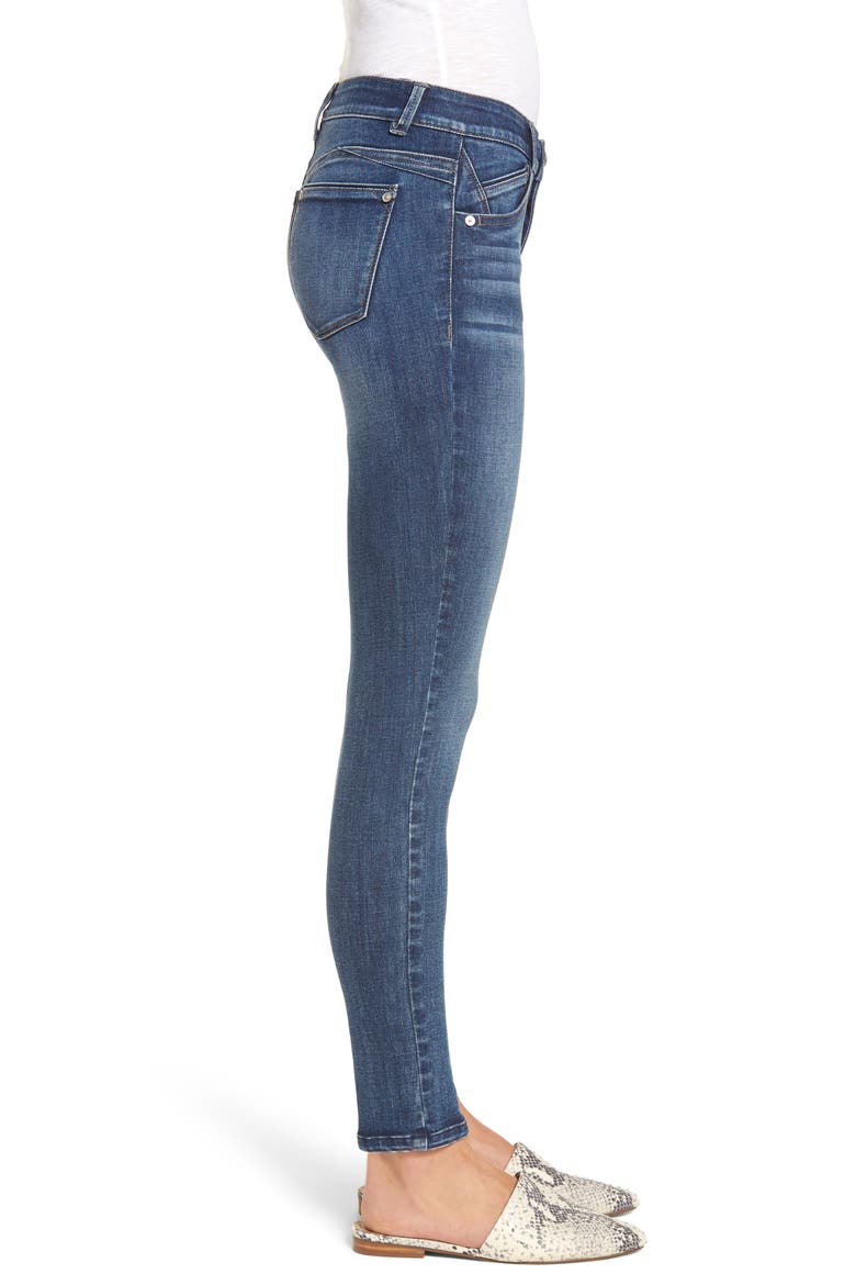'Ab'Solution Ankle Skinny Jeans, Alternate, color, BLUE