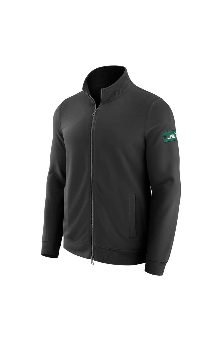 J. Palmer Men's J. Palmer Black New York Jets QB1 Full-Zip Sweatshirt, Alternate, color, Black