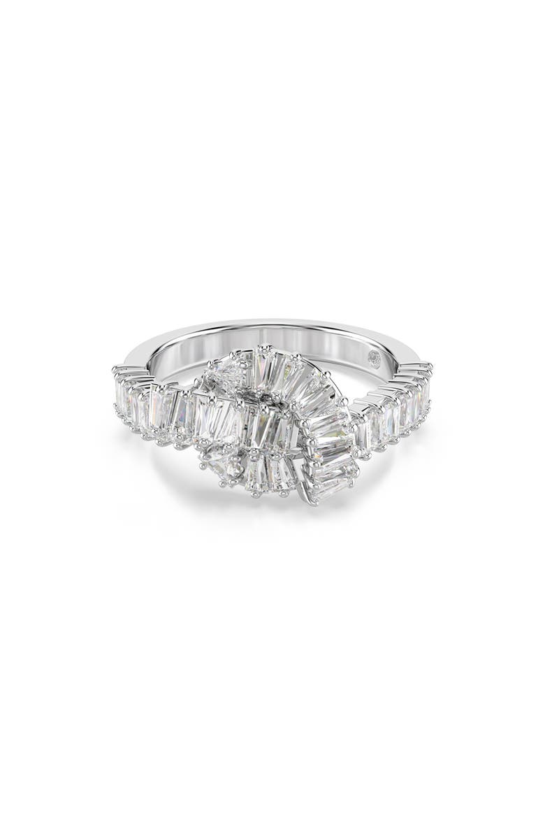 Matrix Knot Ring, Main, color, WHITE/ SILVER