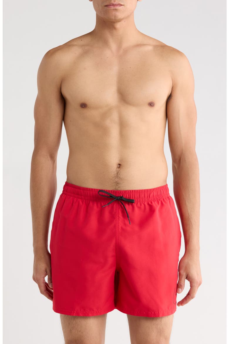5-Inch Volley Swim Trunks, Main, color, UNIVERSITY RED