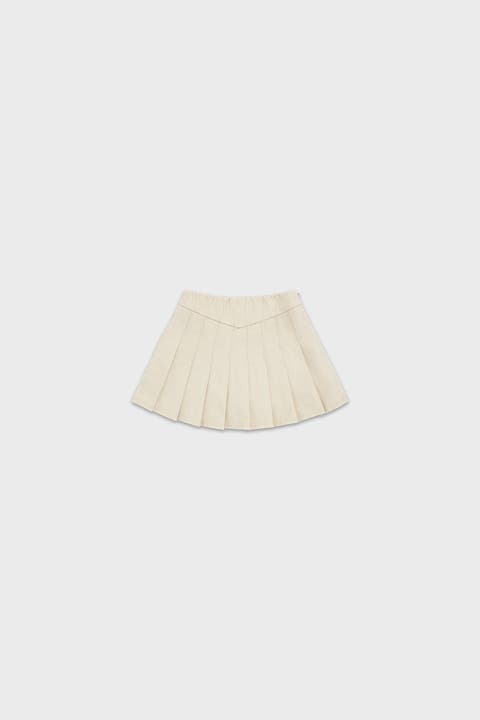Organic Cotton Pleated Skirt