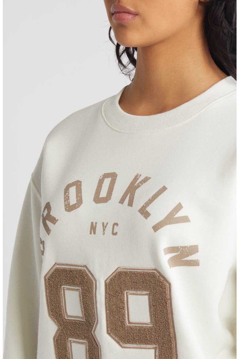 Brooklyn 89 Sweatshirt, Alternate, color, MARSHMALLOW