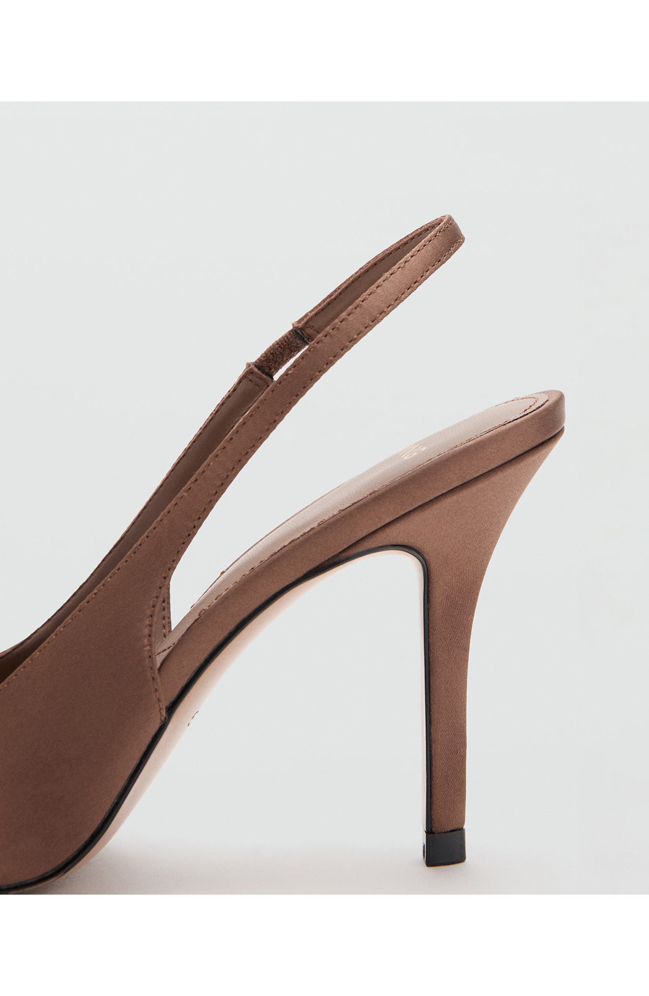 MANGO Laurel Slingback Pump, Alternate, color, Chocolate
