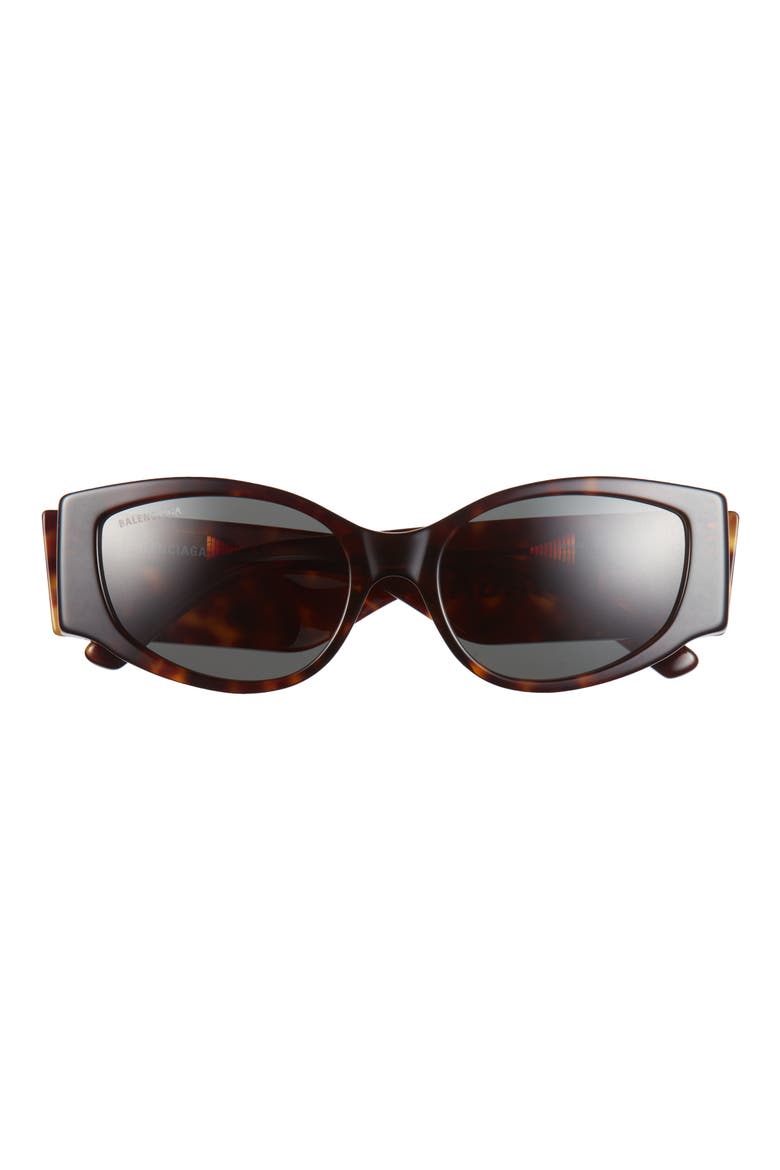 58mm Modified Cat Eye Sunglasses, Main, color, BLACK BLACK GREY
