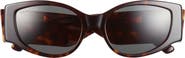 Balenciaga 58mm Modified Cat Eye Sunglasses