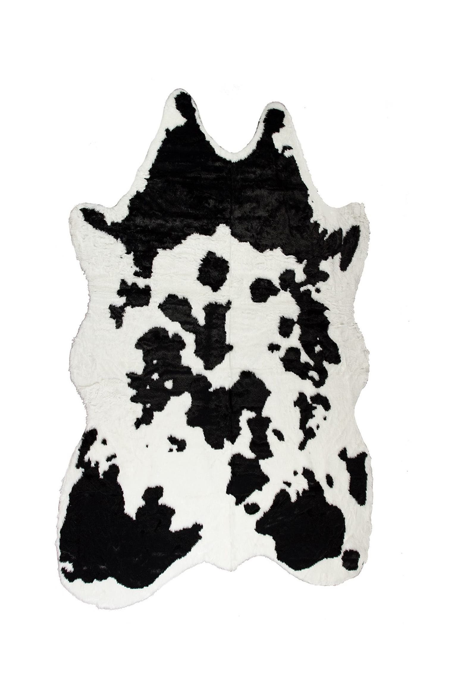 Spa Color Area Rugs LUXE Faux Hide Area Rug/Throw - Black/White | Nordstromrack