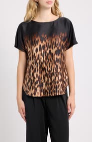 Anne Klein Print Dolman Sleeve Top