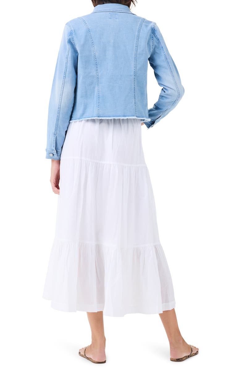 NIC+ZOE Fray Hem Denim Jacket, Alternate, color,