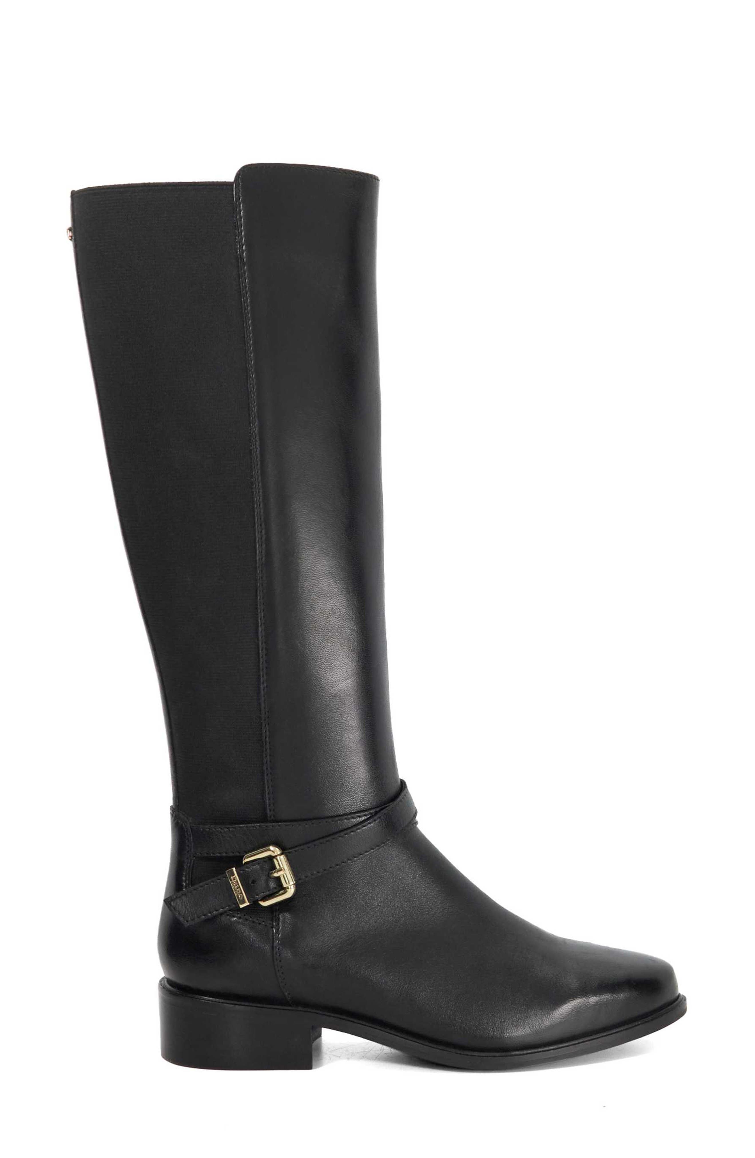 Dune London Teine Knee High Boot, Alternate, color, Black