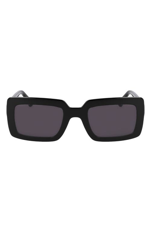 Longchamp 53mm Rectangular Sunglasses in Black