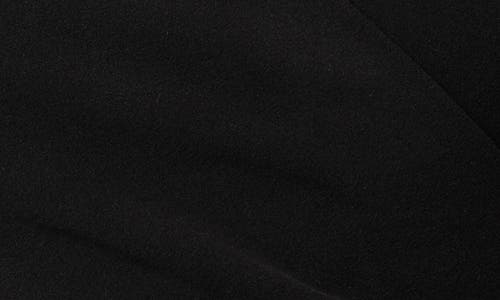 Cyrus Long Sleeve Faux Wrap Top In Black