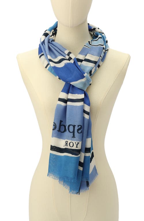 Kate Spade New York Ocean Stripe Oblong Scarf