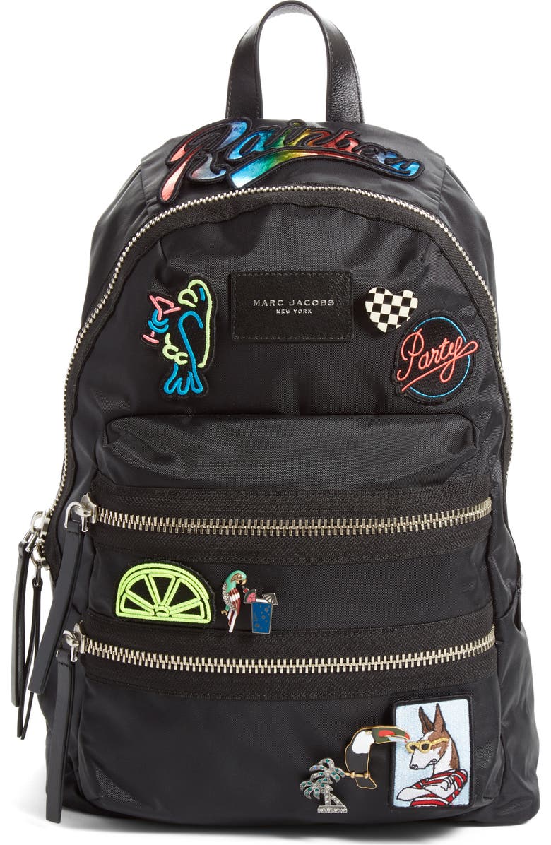 Marc Jacobs 'Biker' Nylon Backpack, Main, color,