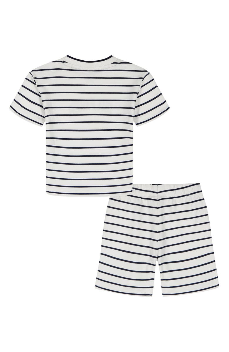 Tommy Hilfiger Stripe T-Shirt & Shorts Set, Alternate, color, White
