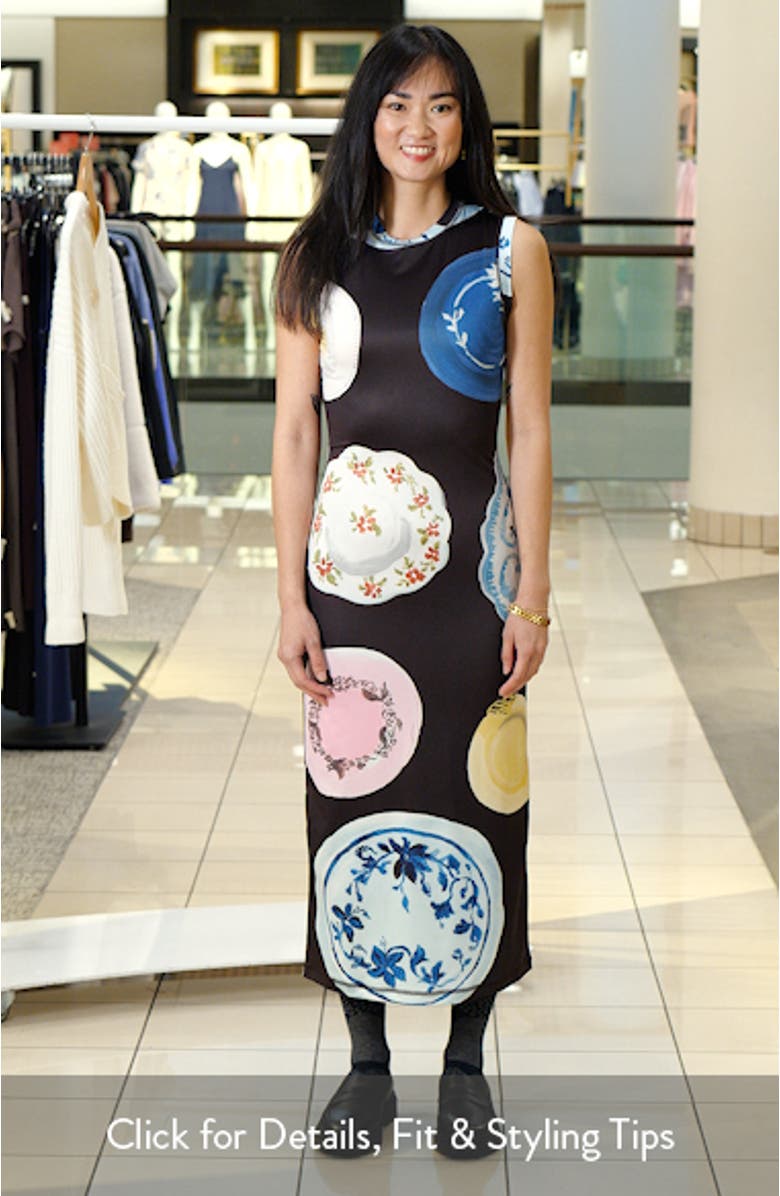 Printed Sleeveless Body-Con Dress, sales video thumbnail