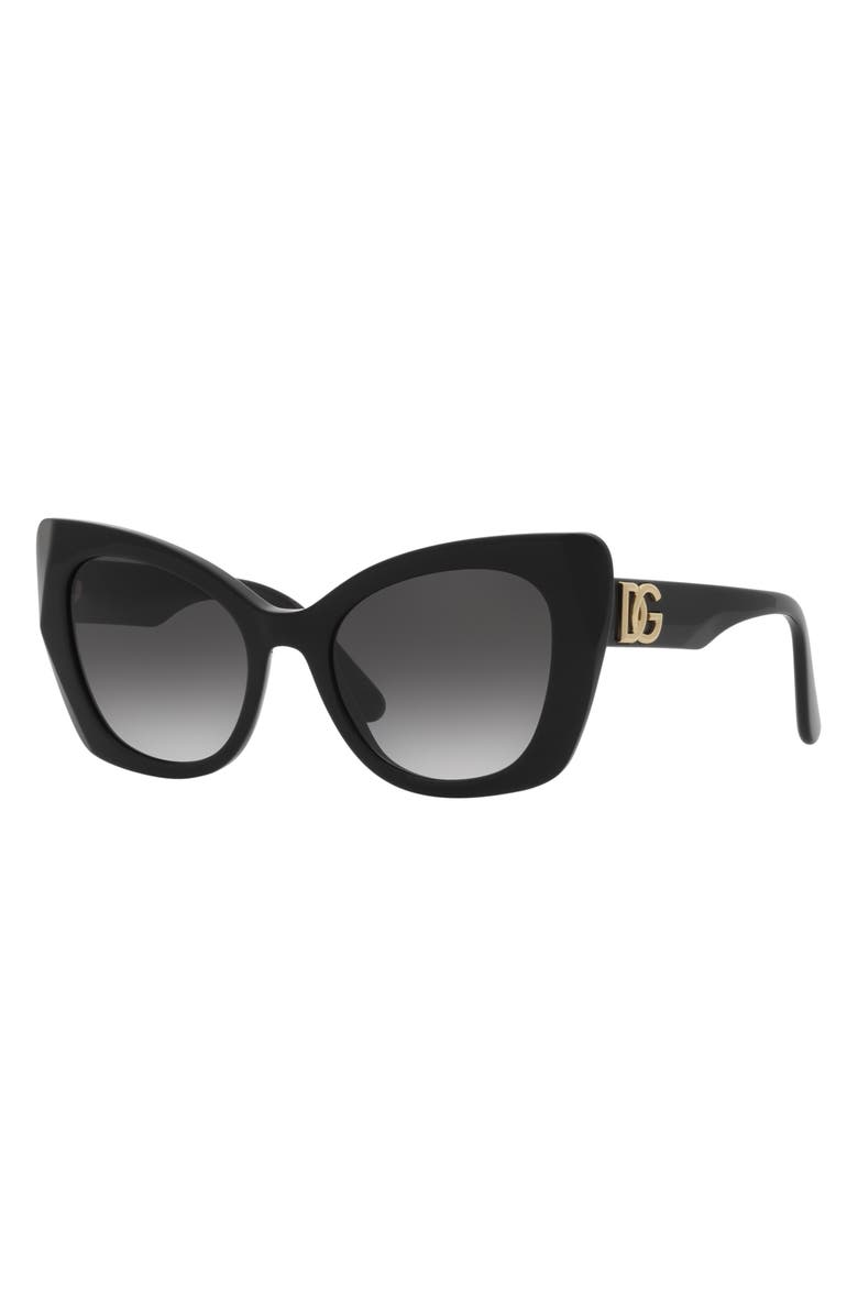 Dolce&Gabbana 53mm Gradient Butterfly Sunglasses, Alternate, color, 