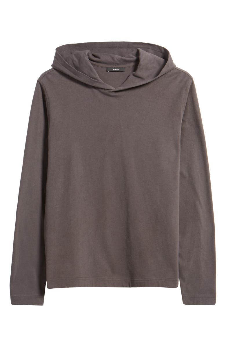 Vince Long Sleeve Sueded Jersey Hoodie, Alternate, color, 