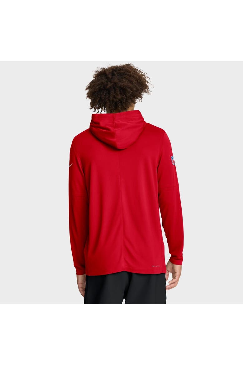 Men's Nike Red Kansas City Chiefs Sideline Pure Fury Performance Long Sleeve Hoodie T-Shirt, Alternate, color, Red