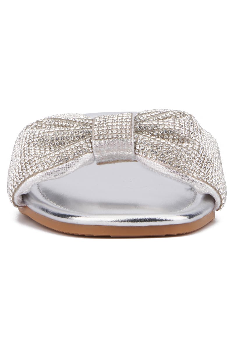 NEW YORK AND COMPANY Karli Rhinestone Slide Sandal, Alternate, color, Silver