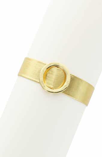 Circle Buckle Leather Strap Bracelet