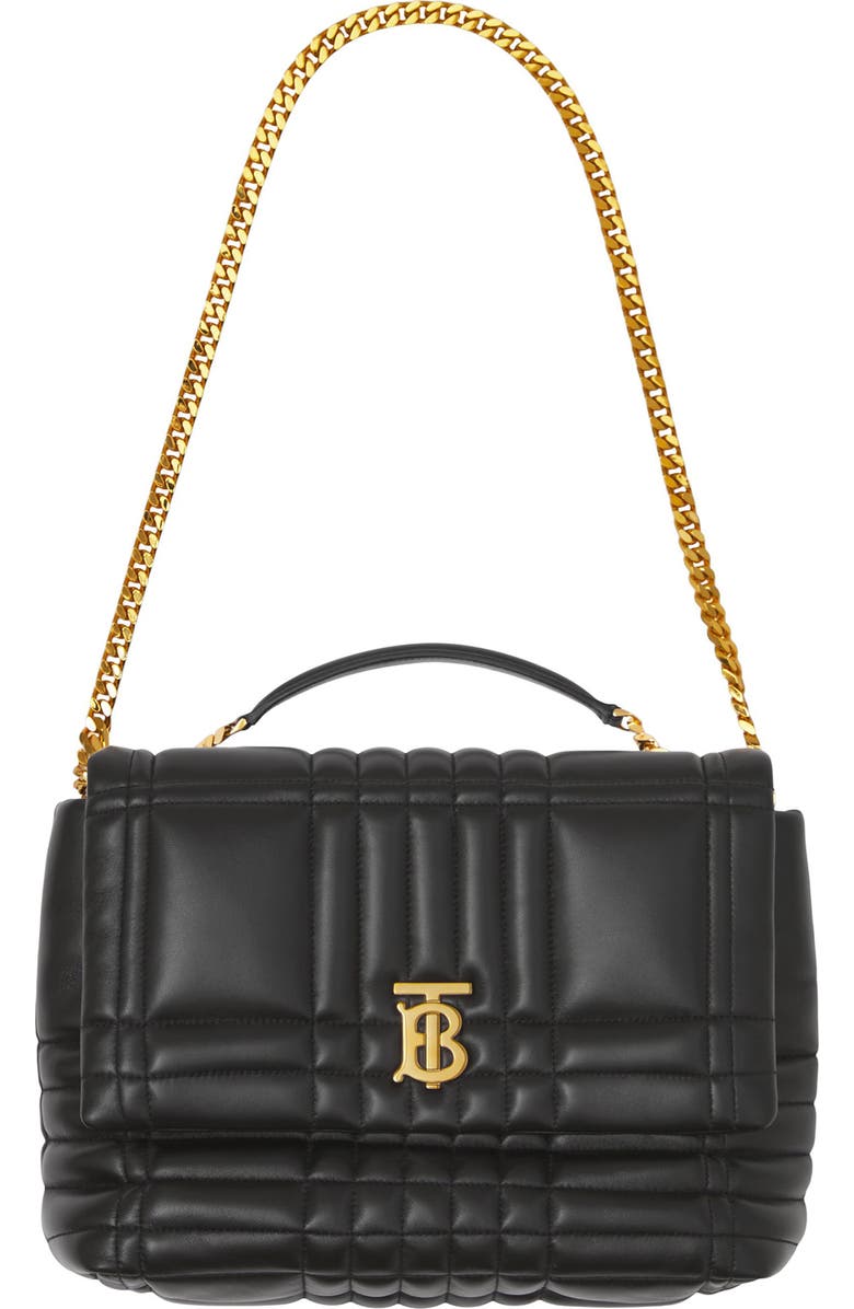 Burberry Medium Lola Quilted Leather Satchel, Alternate, color,
