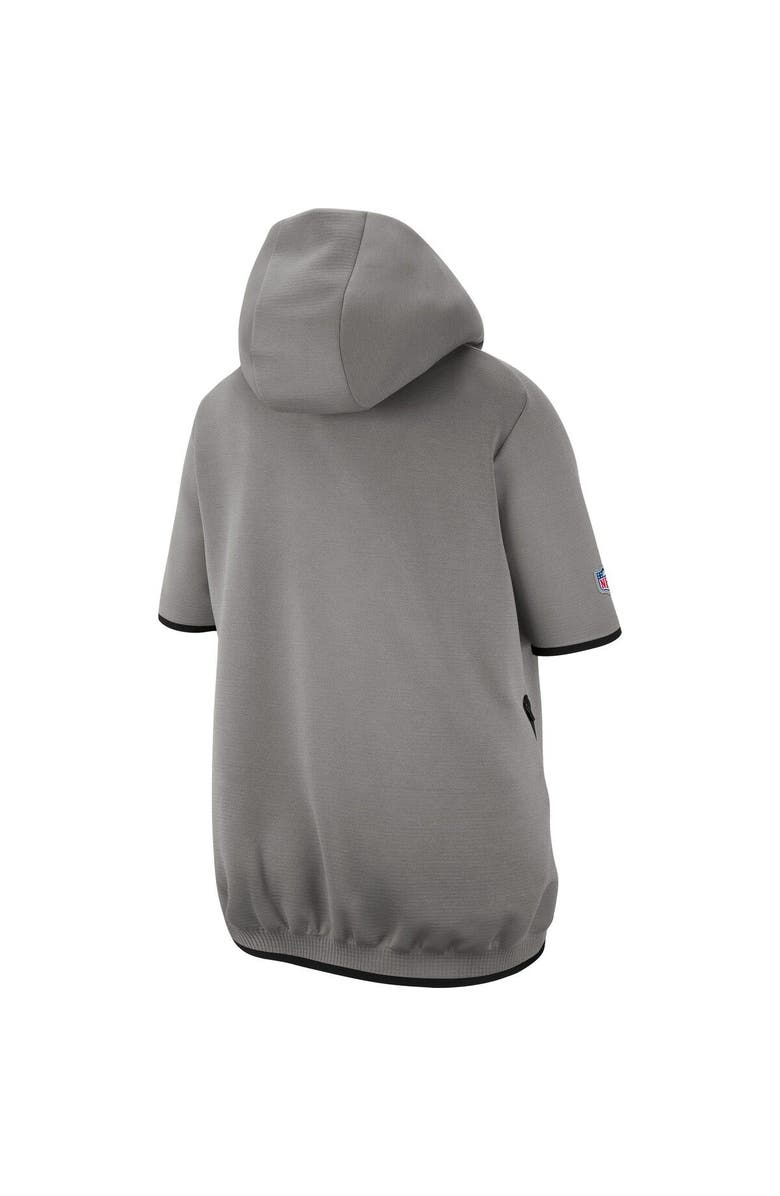 Nike Men's Nike Gray Minnesota Vikings 2019 Sideline Repel Short Sleeve Pullover Hoodie, Alternate, color, 