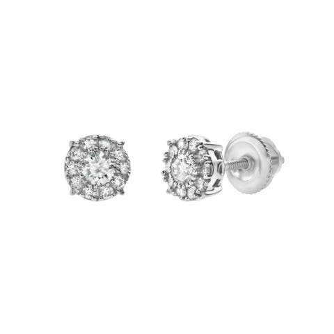 Blazers M 14K Gold Diamond Stud Earrings - 0.35ct.