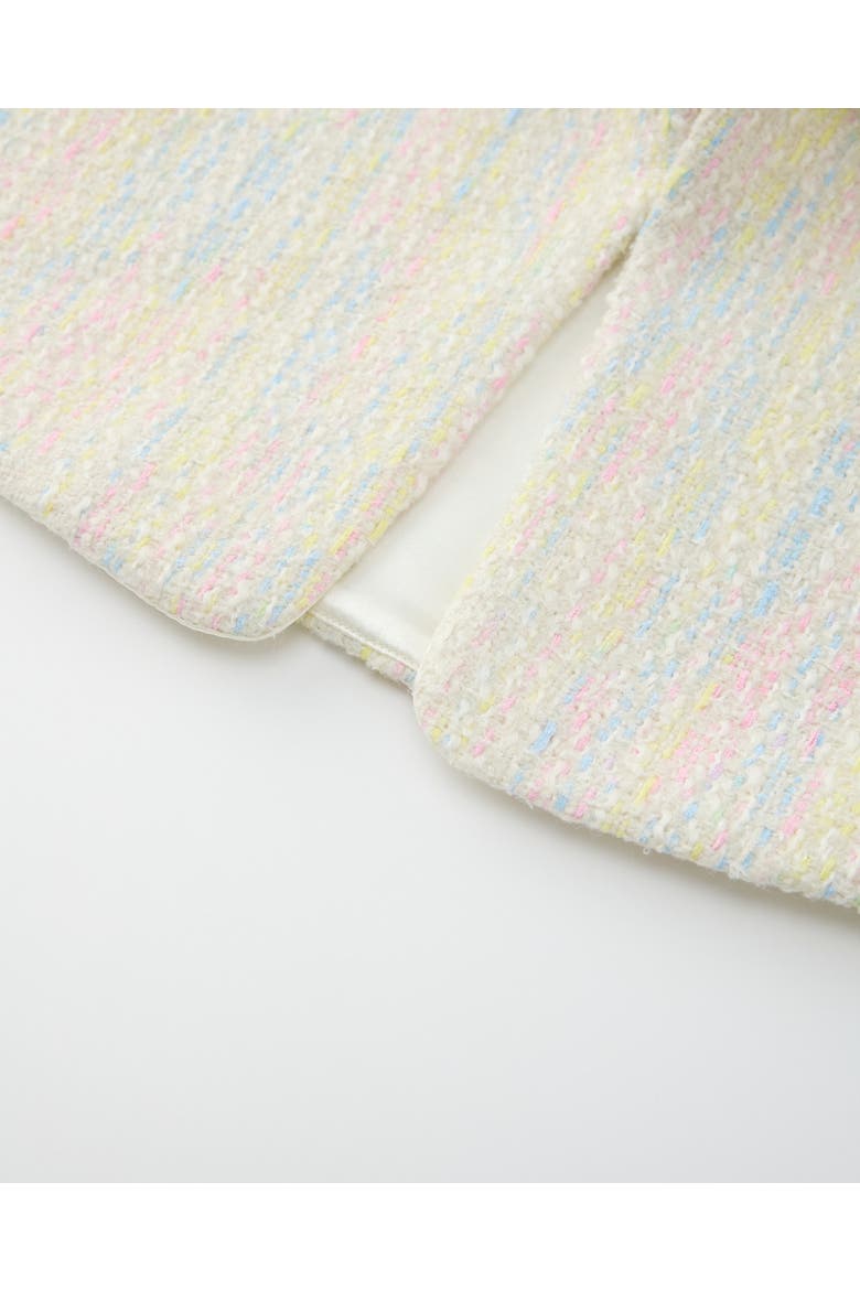 Lilliana Tweed Cape, Alternate, color, Creme