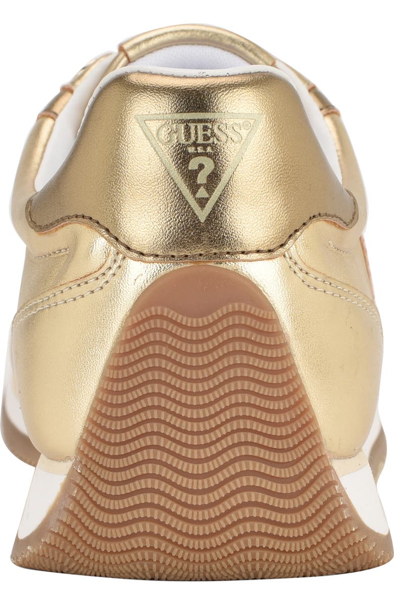 GUESS Saphia Metallic Sneaker, Alternate, color, Gold