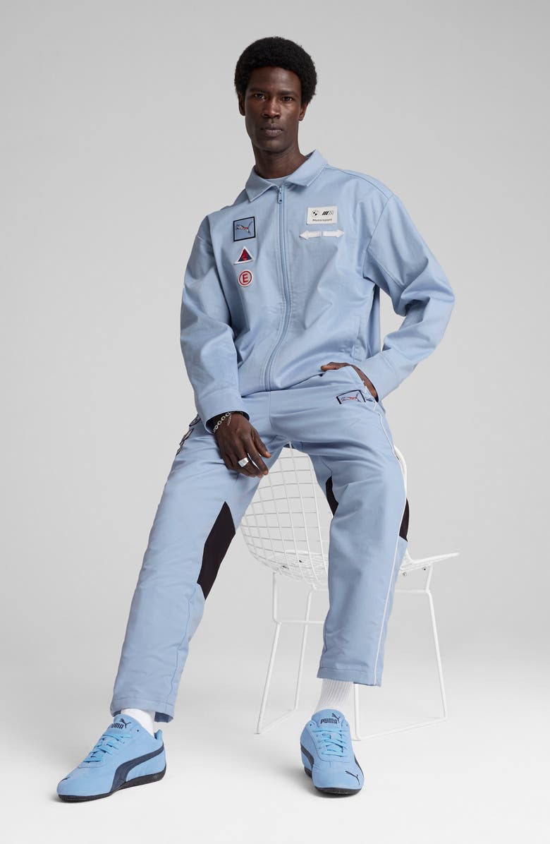 PUMA BMW M4 Motorsport Zip-Up Coach's Jacket, Alternate, color, Blue Wash