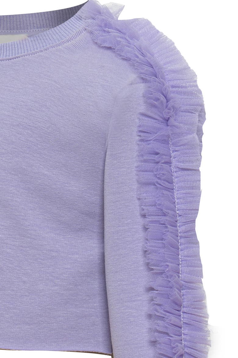 Poppy Ruffle Sweatshirt, Alternate, color, Purple Bloom