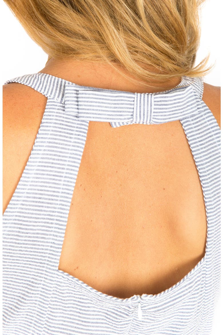 Molly Stripe Maternity Sundress, Alternate, color, BLUE SEERSUCKER