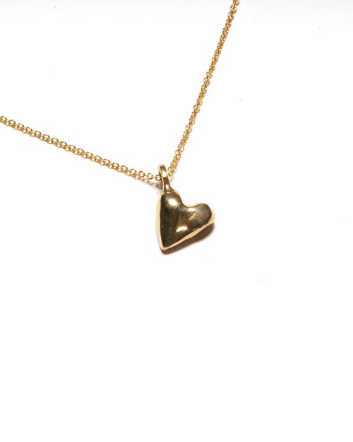 Odette New York Coeur Necklace In Brass