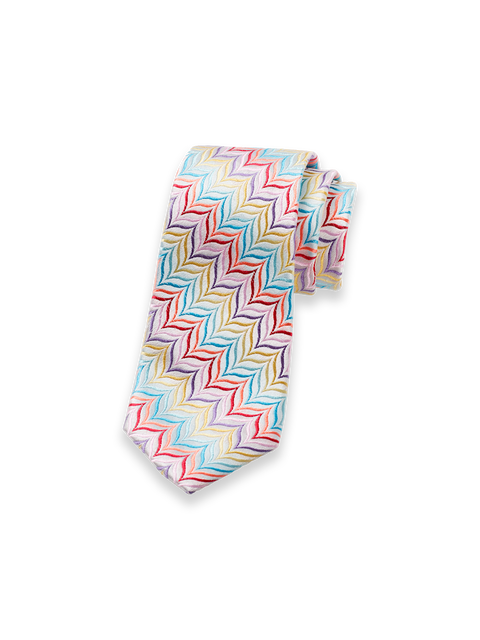 Patterned Woven Silk Tie